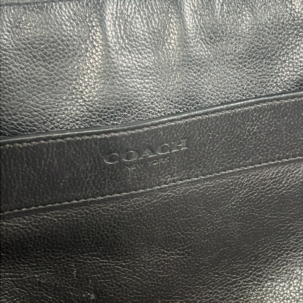 Coach F54780 Shoulder Bag Leather Black - Picture 7 of 16